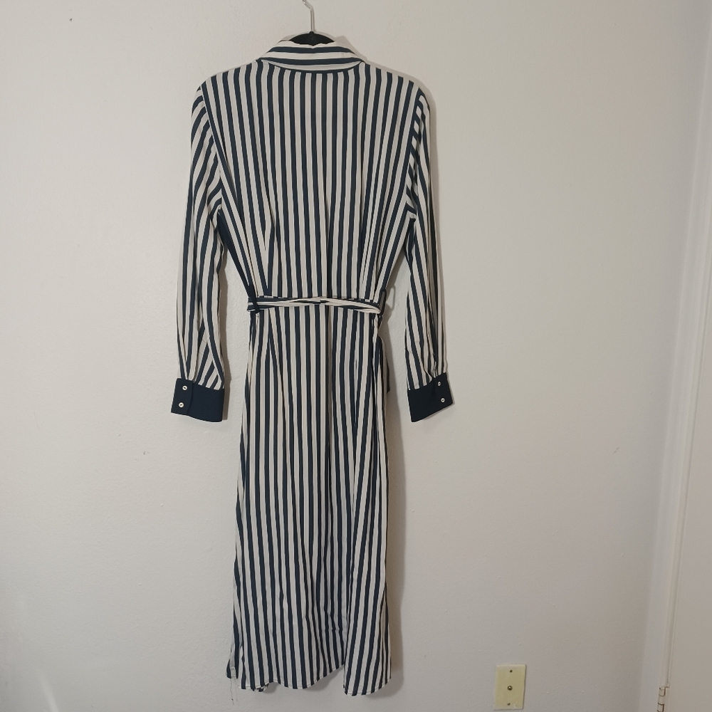 ZARA Striped Shirt Dress - Picture 7 of 10